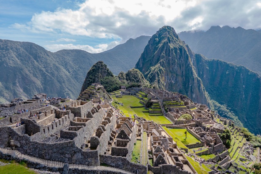 Machu Picchu, starożytne miasto Inków w Peru, było niegdyś...