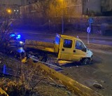 Groźny wypadek na ulicy Szarych Szeregów w Radomiu. Kierowca miał 2,7 promila alkoholu w organizmie
