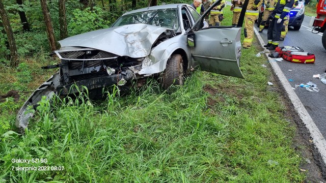 Do wypadku doszło w poniedziałek rano na trasie z Dobrojewa do Gorzowa.