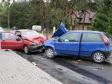 Wypadek w Odolionie pod Aleksandrowem. Pięć osób w szpitalu, droga zablokowana [zdjęcia]