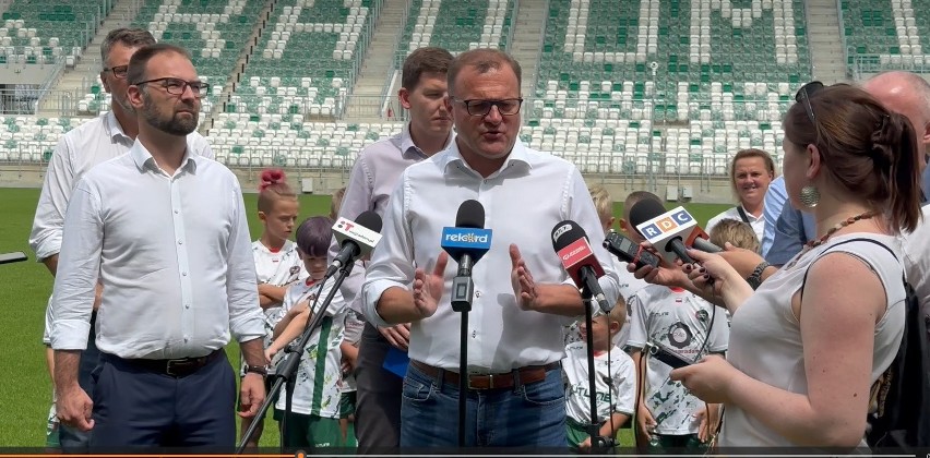 O stadionie na stadionie mówili  prezydent Radomia Radosław...