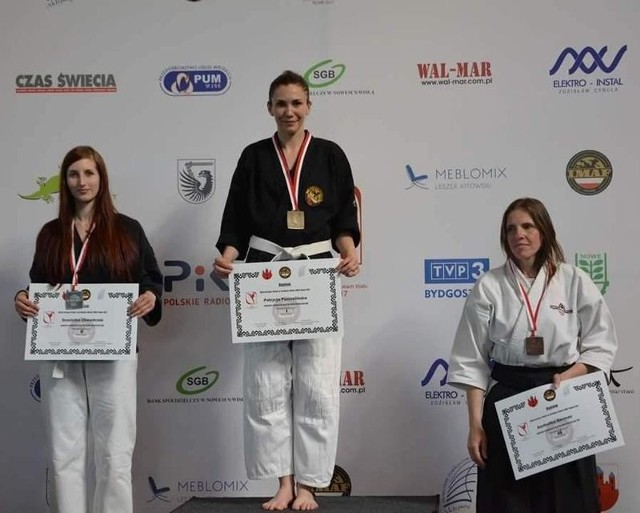 Patrycja Pszczelińska na najwyższym stopniu podium mistrzostw Polski w kobudo