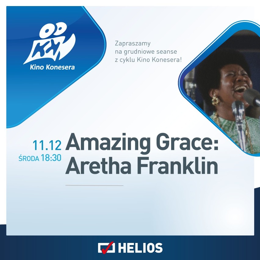 Kino Konesera zaprasza na seans: Amazing Grace: Aretha Franklin