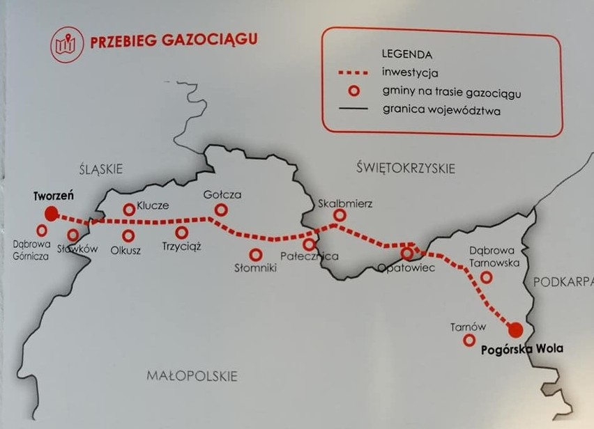 Nowa magistrala gazowa o długości 168 km ma prowadzić z okolic Tarnowa do Dąbrowy Górniczej. Rozpoczęły się już prace