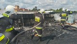 Pożar pawilonu meblowego w Krasnymstawie. Z ogniem walczyło 7 zastępów straży pożarnej