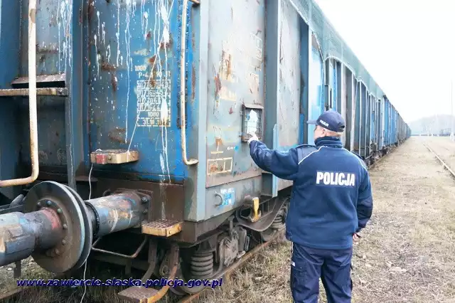 Złodziej złomu został zatrzymany za okradanie wagonów