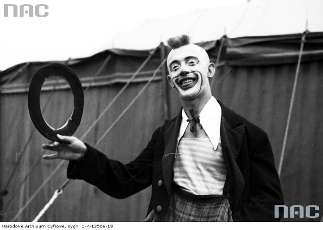 Clown cyrkowy.