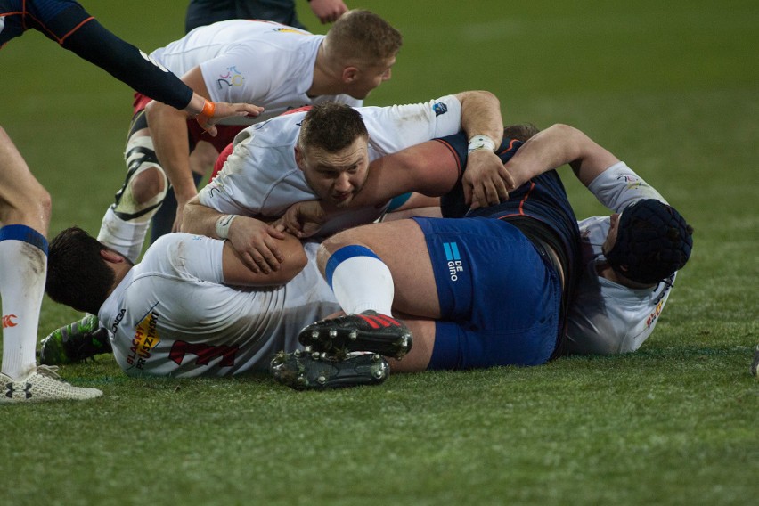 Rugby. Holendrzy nie mieli litości. Wysoka porażka Polaków na Arenie Lublin (ZDJĘCIA)