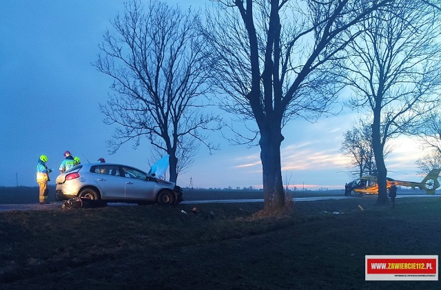 W Gustawowie doszło do poważnego wypadku. Na miejscu pojawił się śmigłowiec LPR >>>