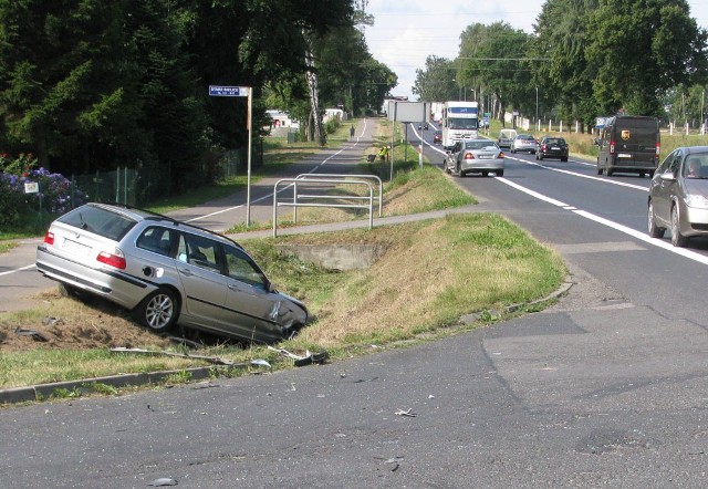 Kolizja w Nowych Bielicach.