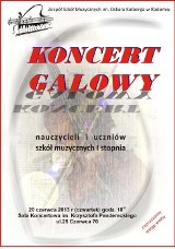 Koncert galowy nauczycieli i uczniów w  szkole muzycznej