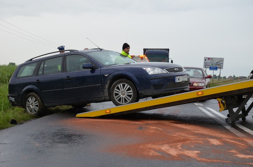 Wypadek na A4: Na węźle Pietrzykowice zderzyły się dwa samochody osobowe (ZDJĘCIA)