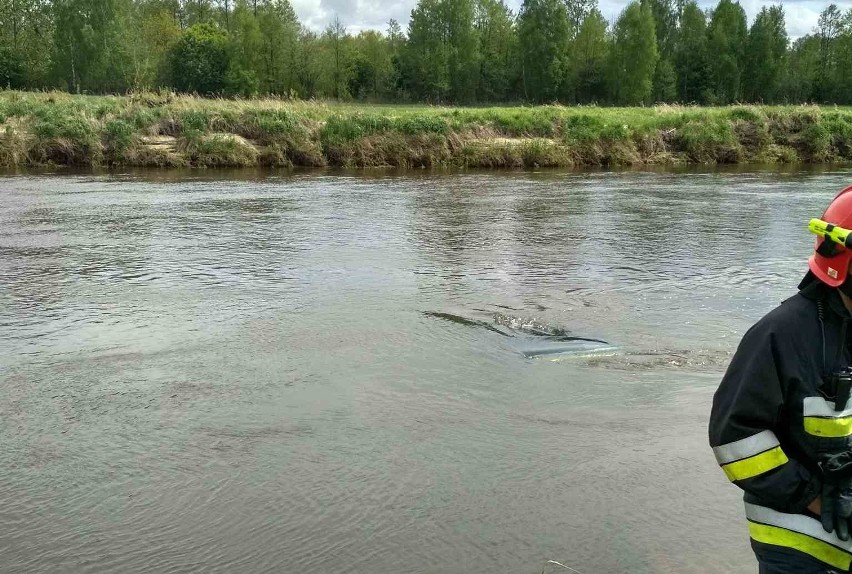 Krzewo: Terenowa toyota stoczyła się do Narwi podczas...