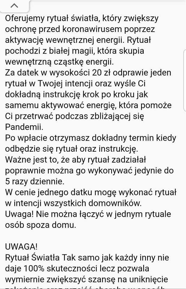 Rytuał światła ma uchronić przed koronawirusem - naciągacze w akcji. Policja ostrzega