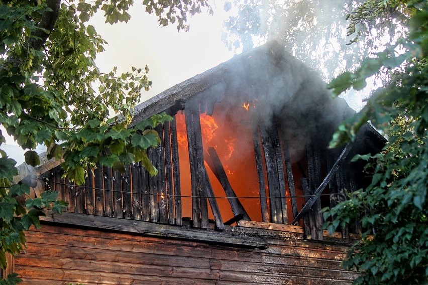 Pożar na Wilanowskiej w Łodzi