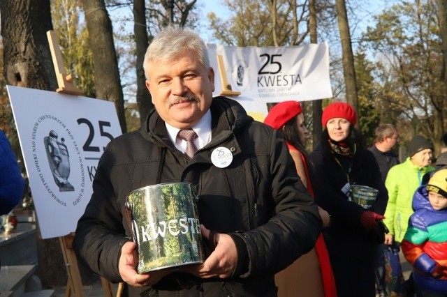 Cezary Pawlak, prezes Towarzystwa Opieki nad Starym Cmentarzem w Łodzi.