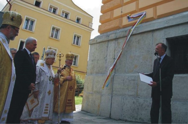 Czerwiec 2013 r. Uroczystość odsłonięcia nazwy ul. bł. bpa Jozafata Kocyłowskiego w Przemyślu, z udziałem m.in. ówczesnych władz miejskich.