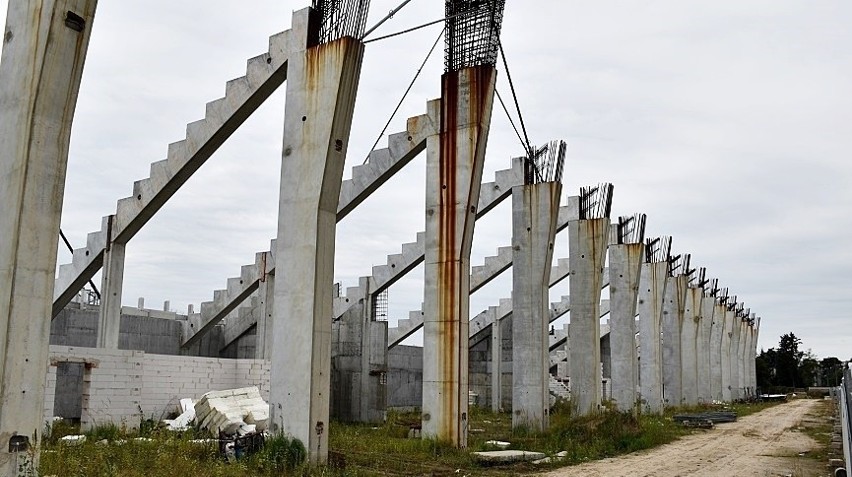 Budowa stadionu dla Radomiaka przy ulicy Struga 63.