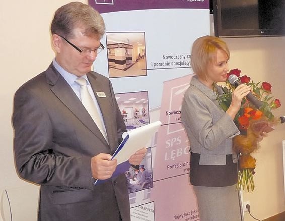Nagrodę odebrał Andrzej Sapiński, dyrektor szpitala.