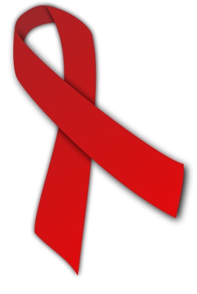 Symbol solidarności z zakażonymi HIV i chorymi.