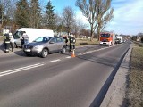 Wypadek na DK 66 między Zambrowem a Wolą Zambrowską. Zderzyły się dwa samochody. Jedna osoba ranna [ZDJĘCIA]