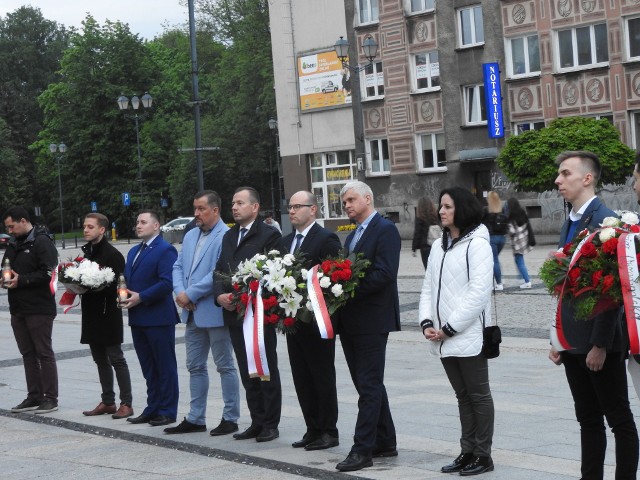 25.05.2021. Białystok, Rynek Kościuszki. Wieczór pamięci w 73.rocznicę stracenia rotmistrza Witolda Pileckiego