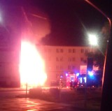 Pożar przy ul. Sikorskiego. W budynku popękały szyby