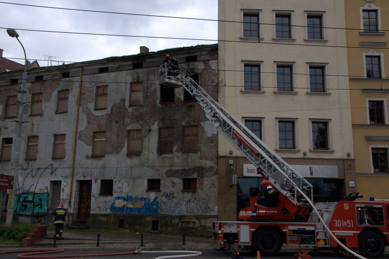 Wrocław: Pożar przy ul. Garbary (ZDJĘCIA)