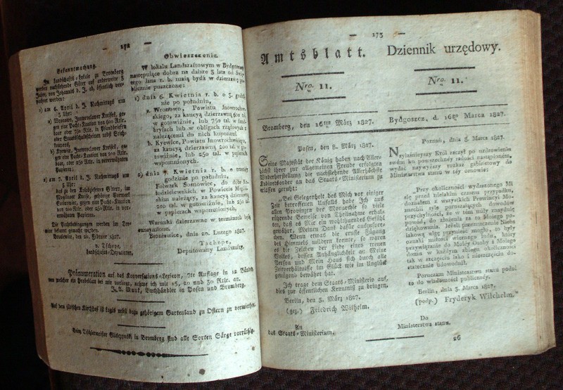 Dziennik pochodzący z 1827 roku zawiera fragmenty opisów...