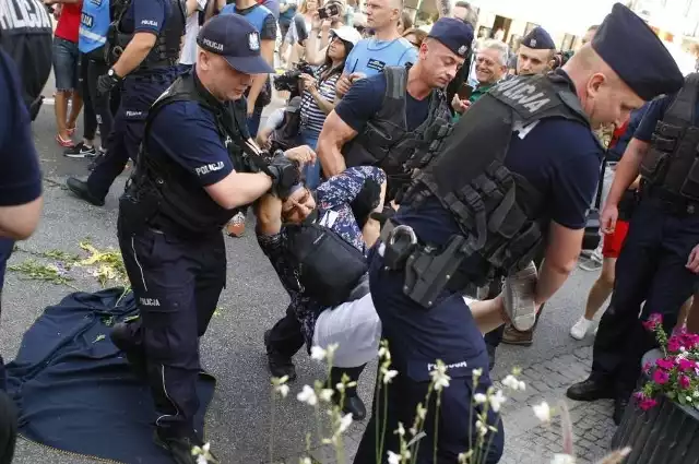 Interwencja policji w 2018 roku podczas pikniku Obywateli RP