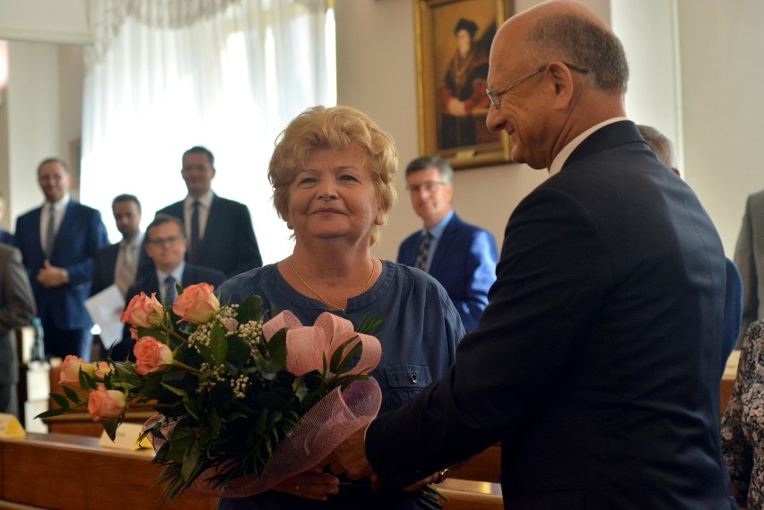 Ewa Stadnik z prezydentem Krzysztofem Żukiem