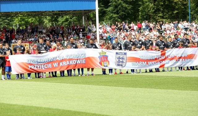 Oficjalny trening Anglików w Krakowie