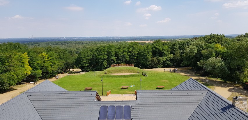 Wieża widokowa w Śląskim Ogrodzie Botanicznym...