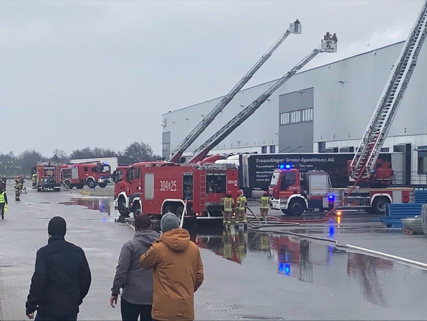 Pożar w Bielanach Wrocławskich 17.04.2021