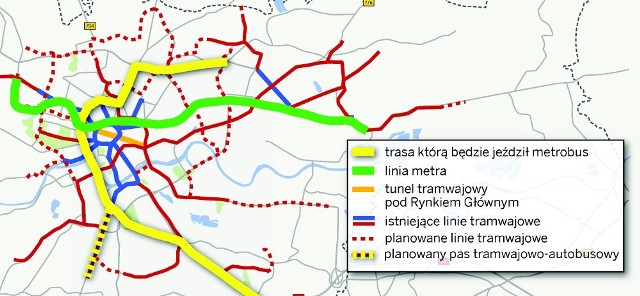 Tak wyglądają proponowane rozwiązania dla krakowskiego transportu na najbliższe 20 lat
