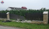 Pijany 34-latek z Lublina zakończył jazdę na ogrodzeniu jednej z przydrożnych posesji
