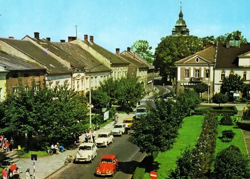 Rynek w Kętach w latach 70. ub. wieku