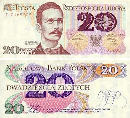 Banknot 20 zł z 1982 zł - 19,90 zł