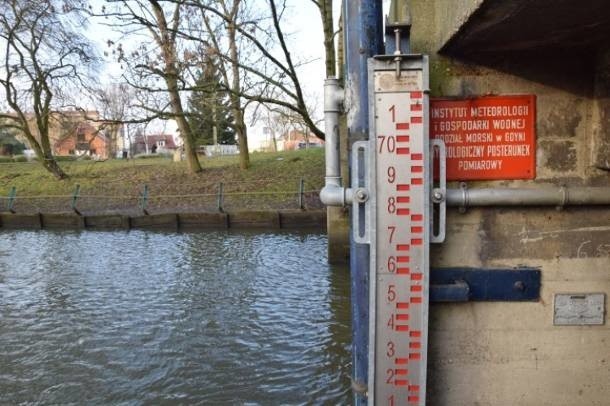Nowy Dwór Gdański. Stan wody w rzece niski - nie ma zagrożenia [ZDJĘCIA]