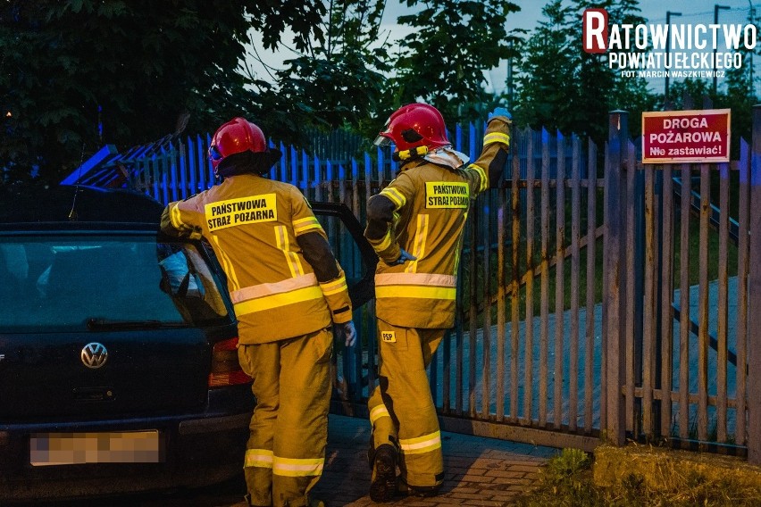 Pijany kierowca wjechał w płot