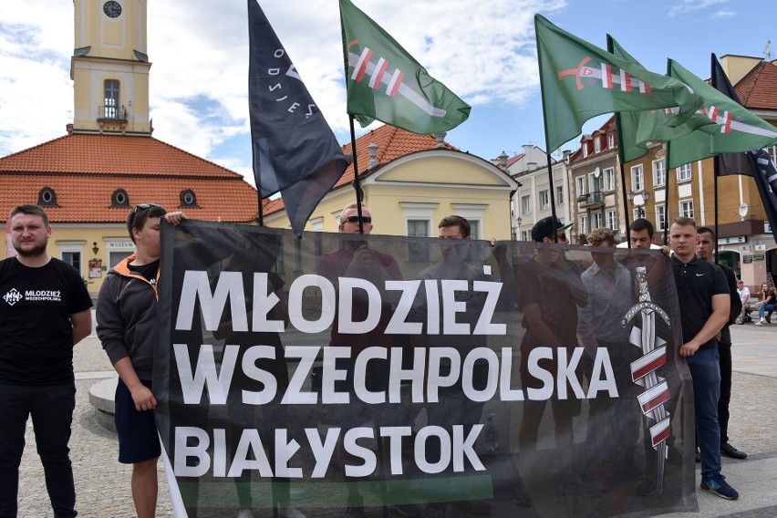 Młodzież Wszechpolska manifestowała przeciw polityce...