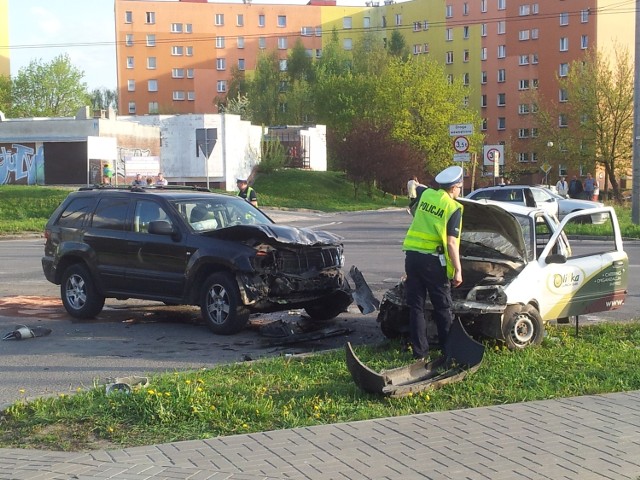 Wypadek na ul. Orkana w Lublinie