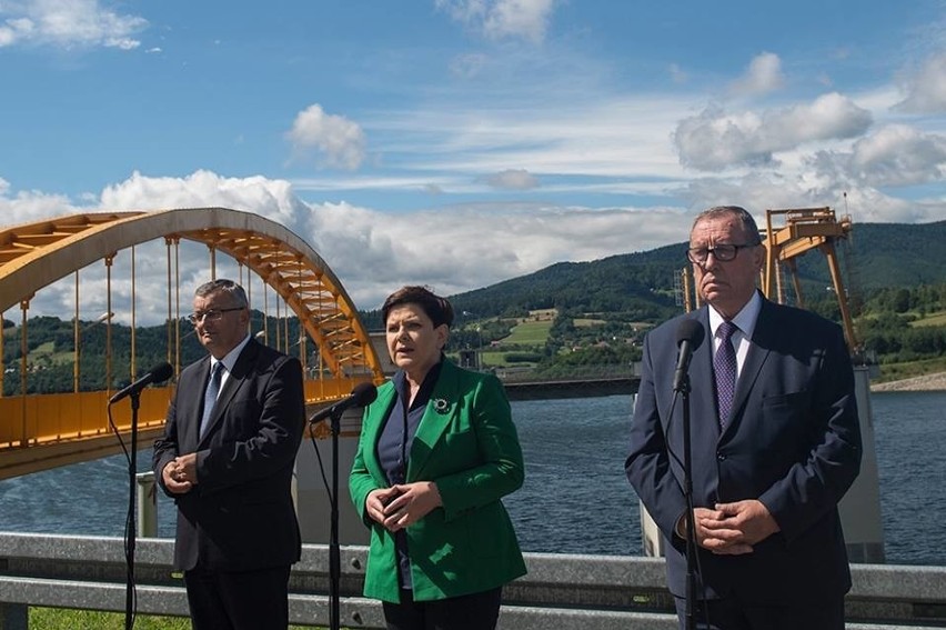 Premier Beata Szydło wczoraj w Świnnej Porębie