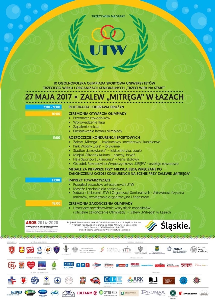 Olimpiada sportowa UTW coraz bliżej. Znamy program zawodów