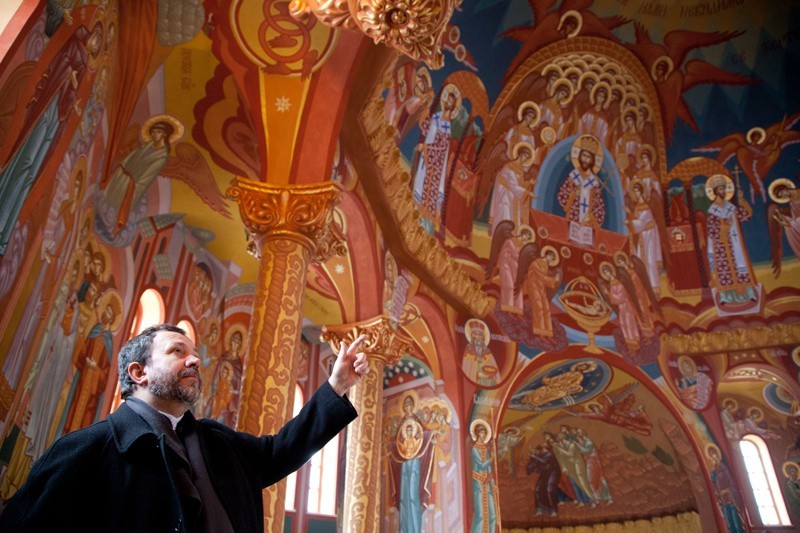 Freski zajmują szczególne miejsce w wystroju cerkwi...