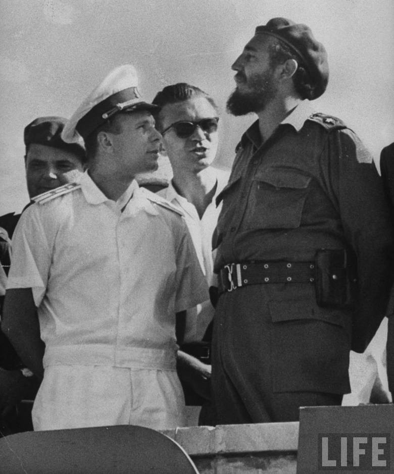 Jurij Gagarin i Fidel Castro