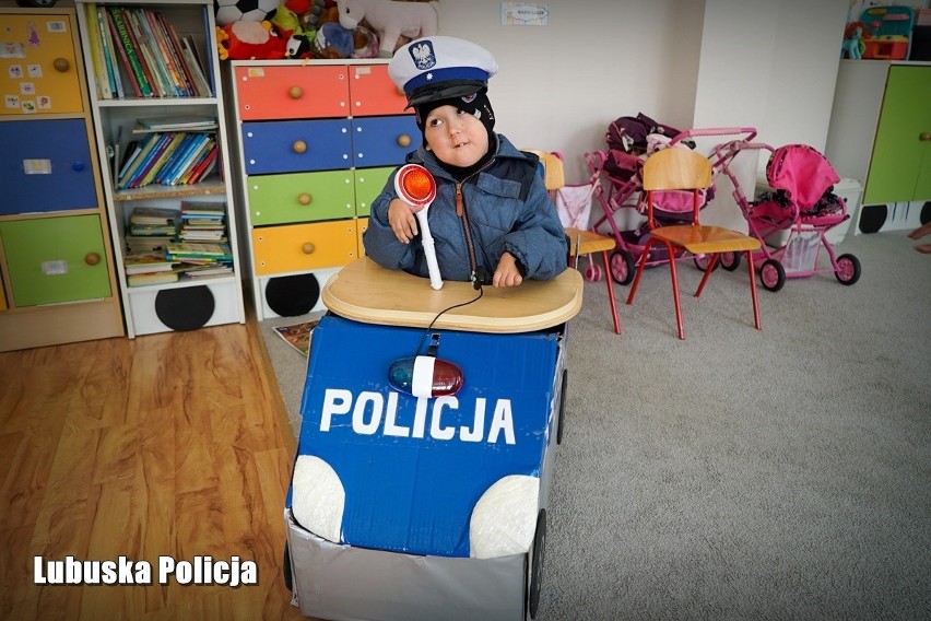 Policjanci z Gorzowa spełnili marzenie 7-letniego Kuby. Na...