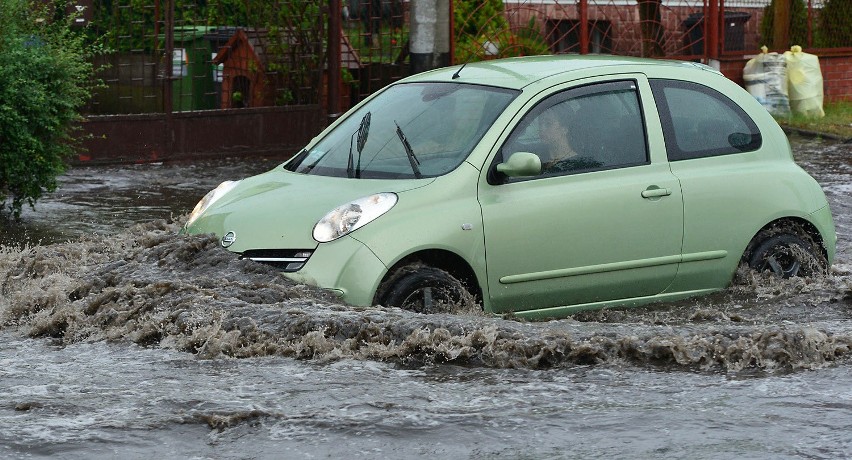 Bydgoskie ulice znów zalane