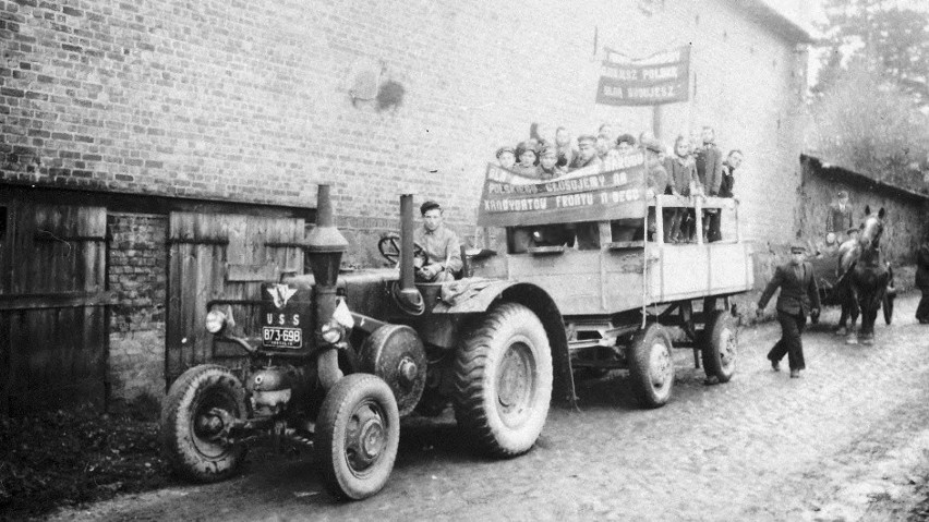 Dretyń 1946 r. - przygotowania do pochodu