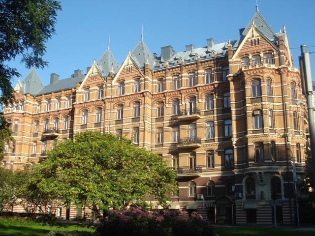Hotel w Gothenburgu. Przykład odrestaurowanej kamienicy.